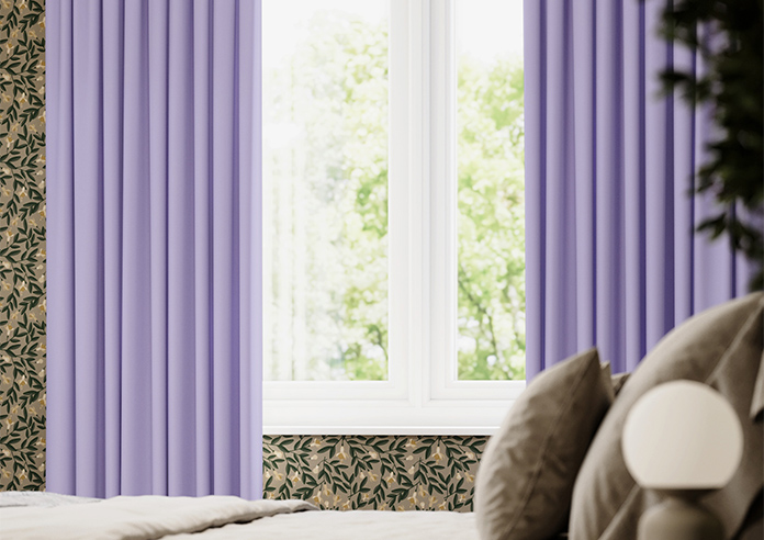 Menton, Pearl Violet - Made to Measure Curtains - Image 5